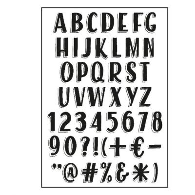 Paperfuel Clear Stamps - Alphabet Vintage